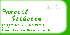 marcell vilhelem business card